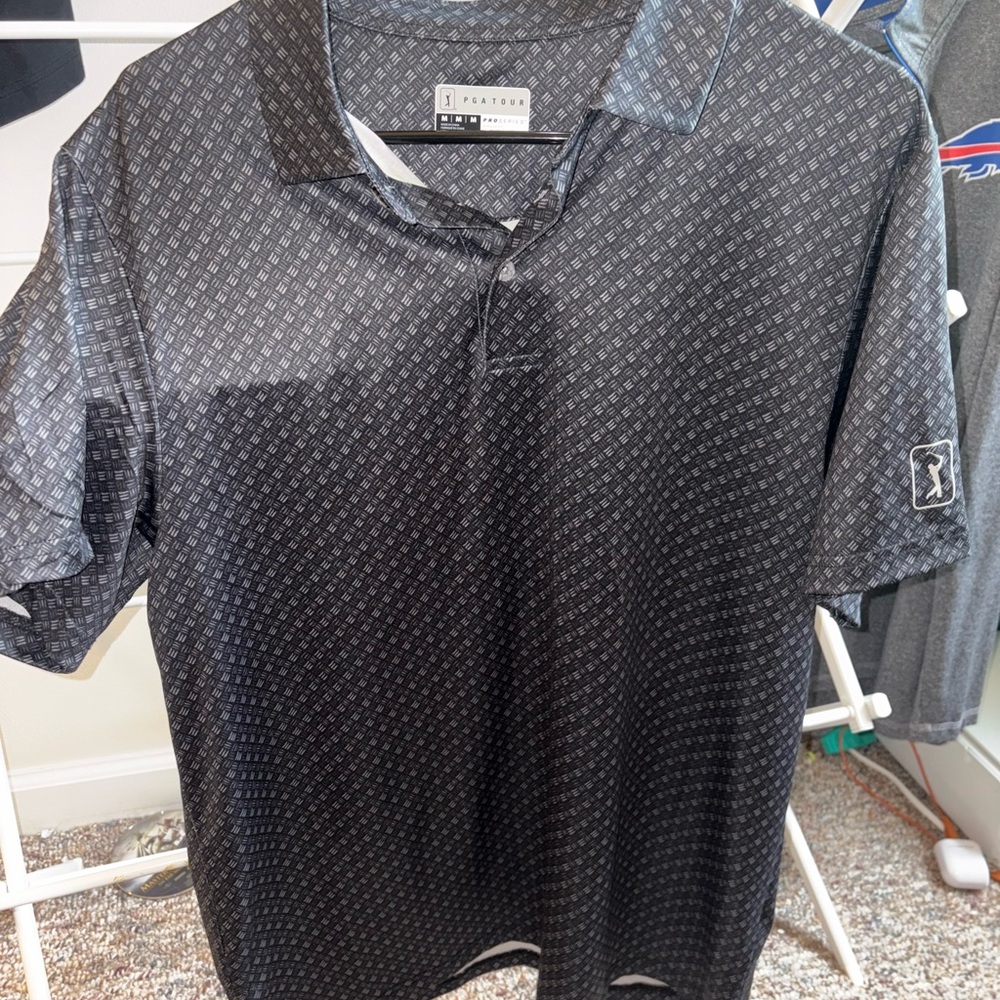 Men's Black Golf Shirt